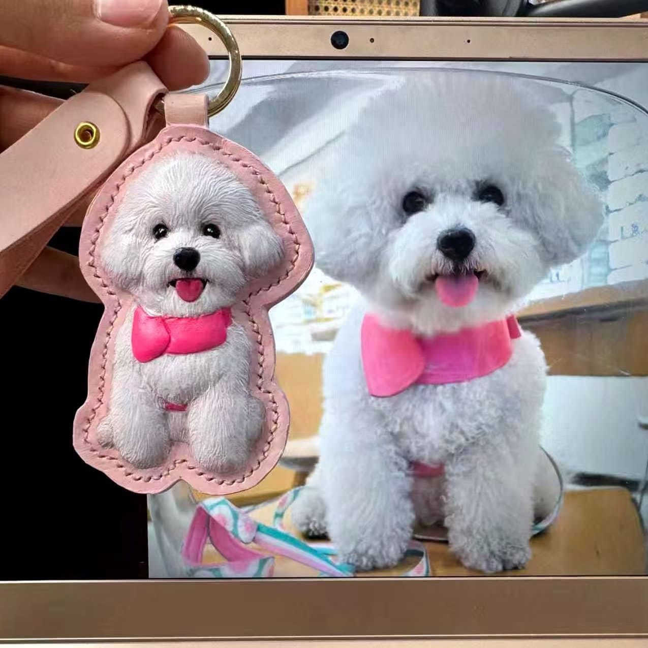 Custom Handmade Pet Leather Carving • Shaped to Match Your Pet’s Silhouette