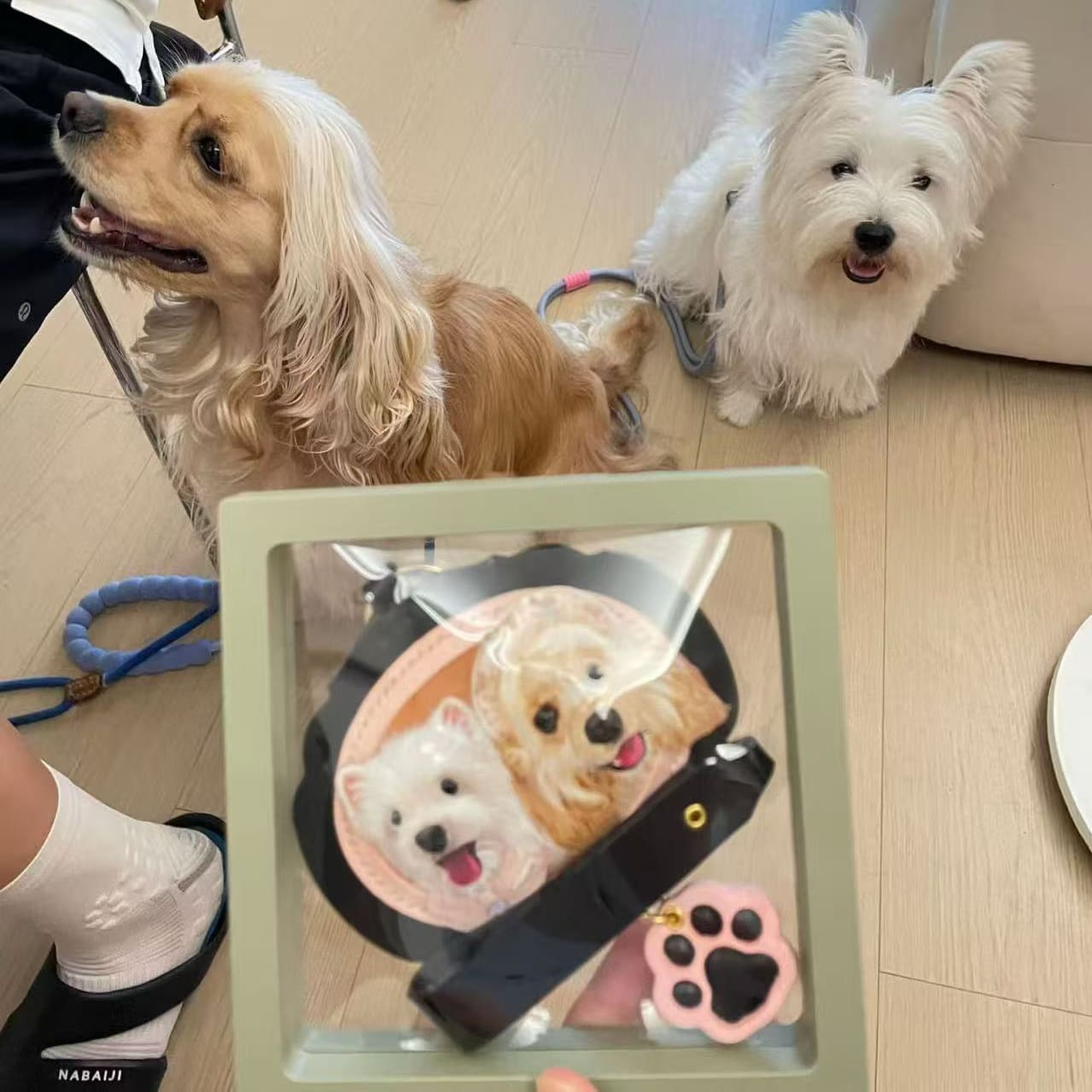 Personalized Handmade Leather Carving for Two or More Pets