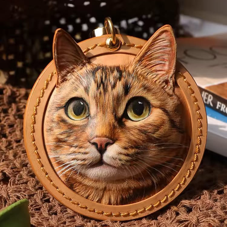 custom pet leather carving